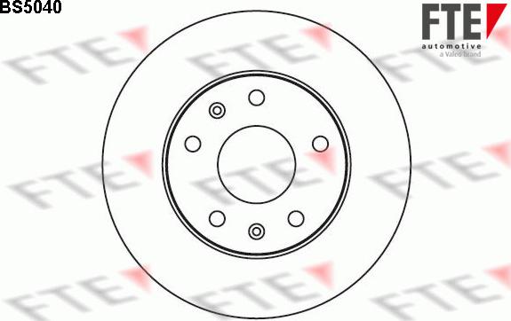 FTE 9072537 - Brake Disc autospares.lv