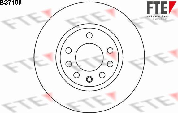 FTE 9072529 - Brake Disc autospares.lv