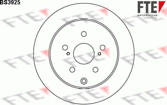 FTE 9072698 - Brake Disc autospares.lv