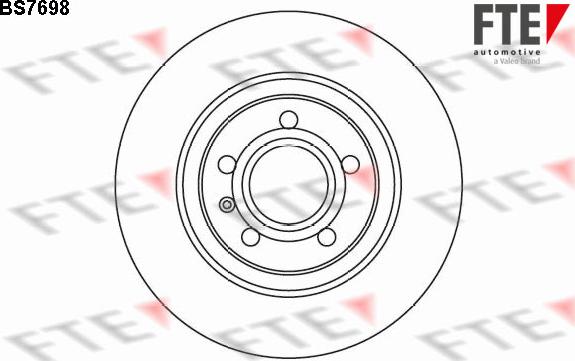 FTE 9072645 - Brake Disc autospares.lv