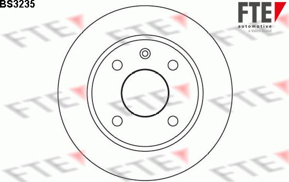 FTE BS3235 - Brake Disc autospares.lv