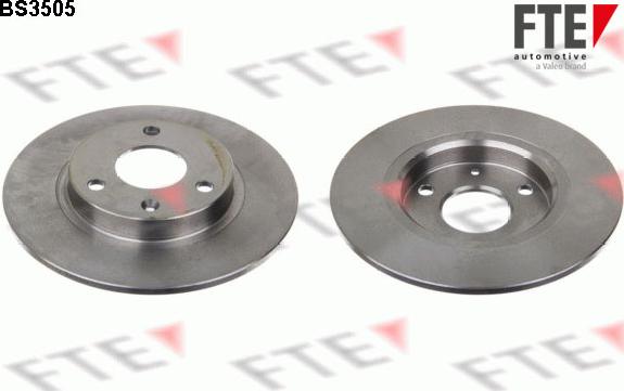 FTE BS3505 - Brake Disc autospares.lv