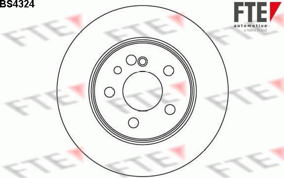 FTE 9072617 - Brake Disc autospares.lv