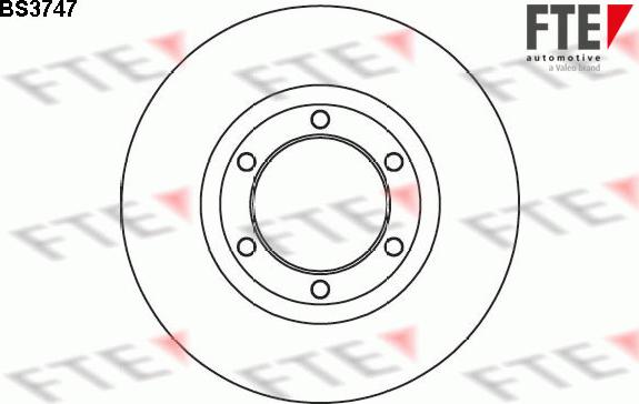 FTE 9072684 - Brake Disc autospares.lv