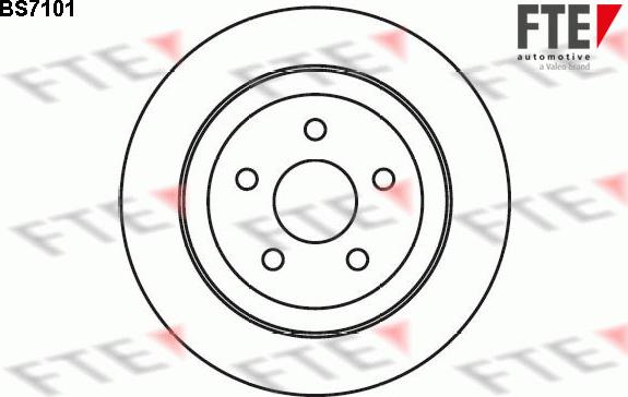 FTE 9072637 - Brake Disc autospares.lv