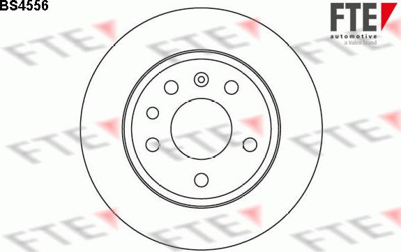 FTE BS4556 - Brake Disc autospares.lv