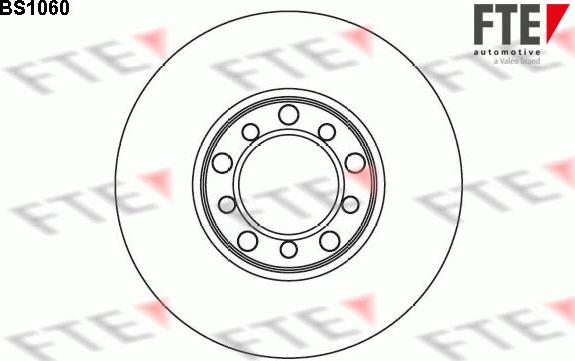 FTE 9072050 - Brake Disc autospares.lv