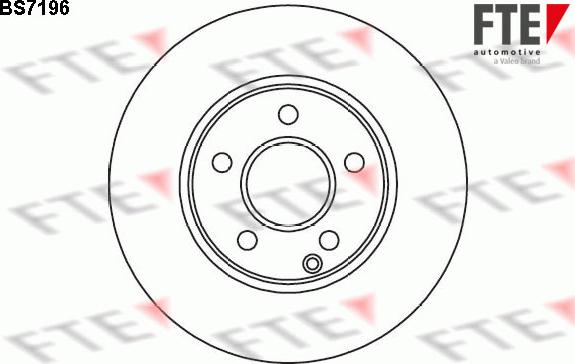 FTE BS7196 - Brake Disc autospares.lv