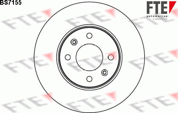 FTE BS7155 - Brake Disc autospares.lv