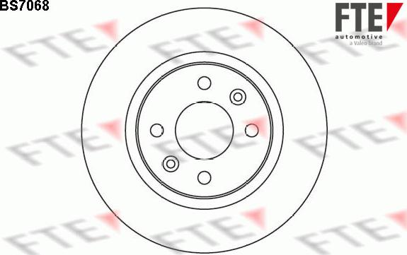 FTE 9072016 - Brake Disc autospares.lv