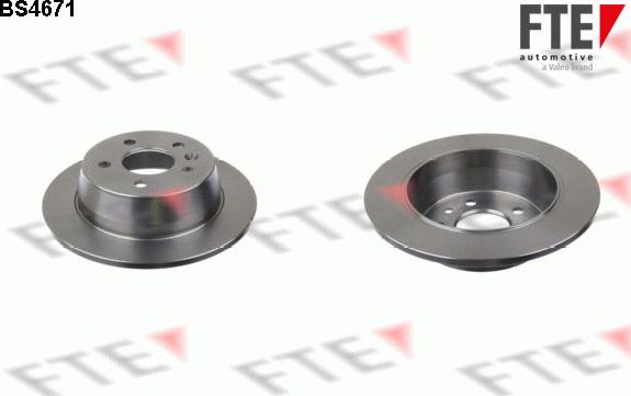 FTE BS4671 - Brake Disc autospares.lv