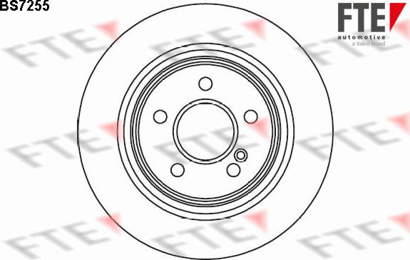 FTE BS7255 - Brake Disc autospares.lv