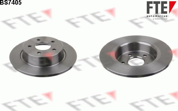 FTE BS7405 - Brake Disc autospares.lv