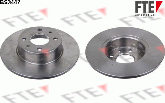 FTE BS3442 - Brake Disc autospares.lv