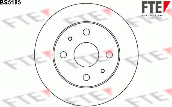 FTE 9072174 - Brake Disc autospares.lv