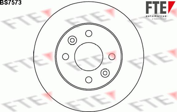 FTE BS7573 - Brake Disc autospares.lv