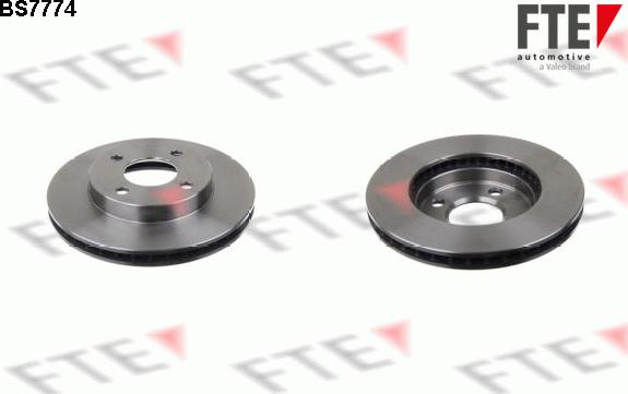 FTE BS7774 - Brake Disc autospares.lv