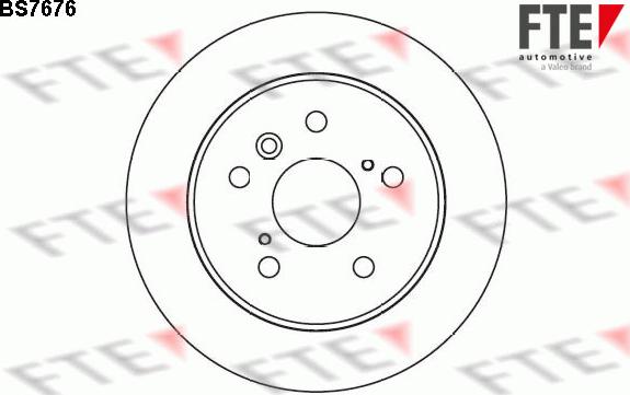 FTE BS7676 - Brake Disc autospares.lv