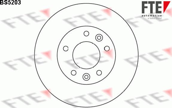 FTE BS5203 - Brake Disc autospares.lv