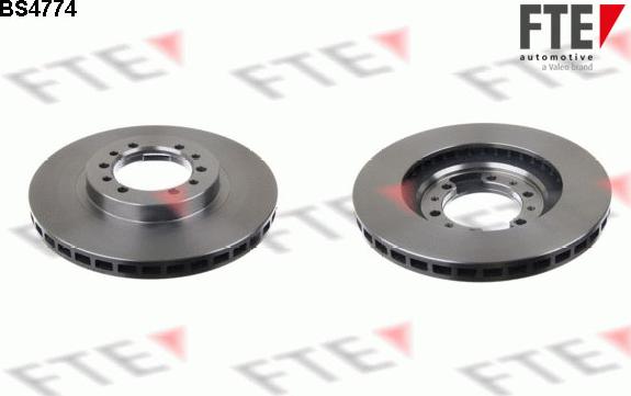 FTE BS4774 - Brake Disc autospares.lv