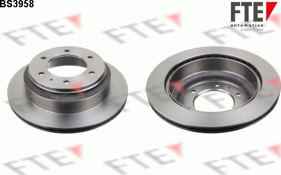 FTE BS3958 - Brake Disc autospares.lv