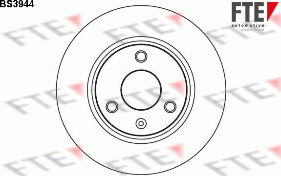 FTE BS3944 - Brake Disc autospares.lv