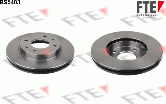 FTE BS5403 - Brake Disc autospares.lv