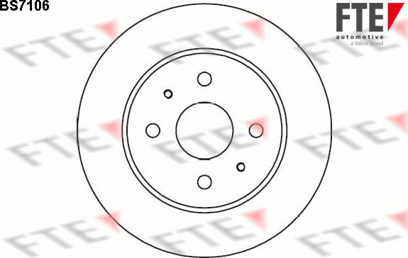 FTE BS7106 - Brake Disc autospares.lv