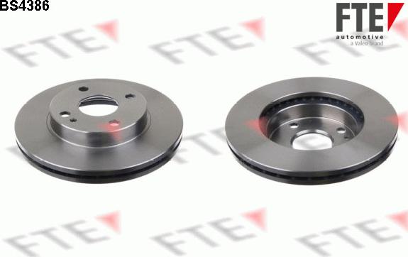 FTE BS4386 - Brake Disc autospares.lv