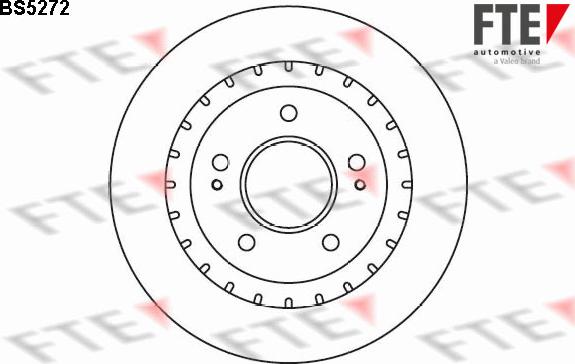 FTE BS5272 - Brake Disc autospares.lv