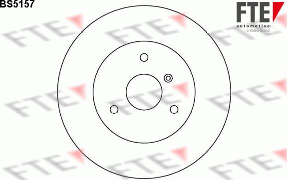 FTE BS5157 - Brake Disc autospares.lv