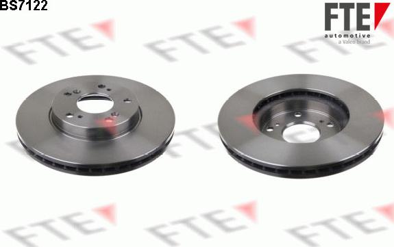 FTE BS7122 - Brake Disc autospares.lv