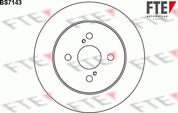 FTE BS7143 - Brake Disc autospares.lv