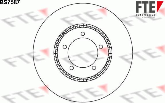 FTE BS7587 - Brake Disc autospares.lv