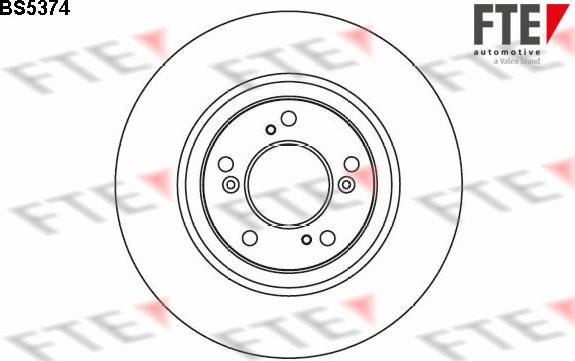 FTE BS5374 - Brake Disc autospares.lv