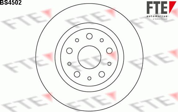 FTE 9072714 - Brake Disc autospares.lv