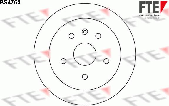 FTE BS4765 - Brake Disc autospares.lv