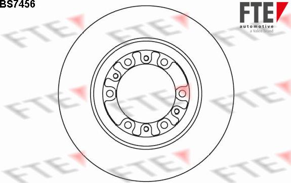 FTE BS7456 - Brake Disc autospares.lv