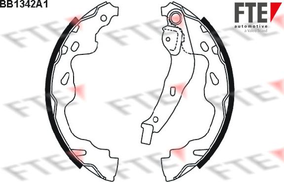 FTE 9100095 - Brake Shoe Set autospares.lv