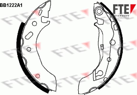 FTE 9100046 - Brake Shoe Set autospares.lv