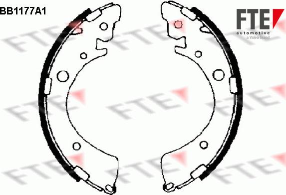 FTE 9100040 - Brake Shoe Set autospares.lv