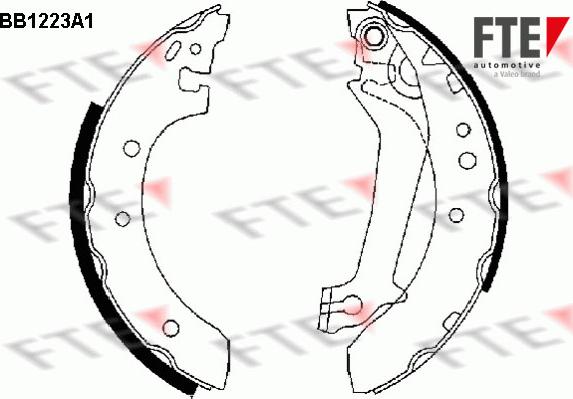 FTE 9100047 - Brake Shoe Set autospares.lv