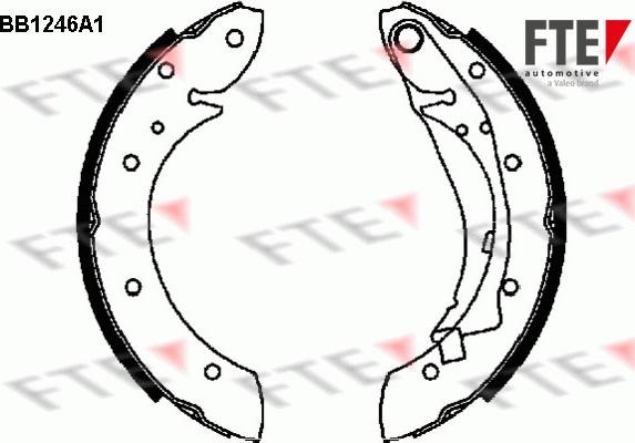 FTE BB1246A1 - Brake Shoe Set autospares.lv