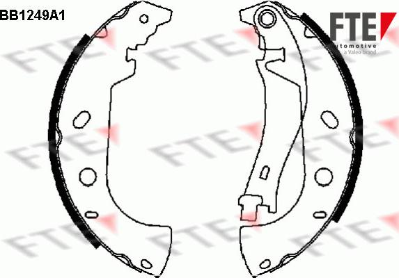 FTE 9100052 - Brake Shoe Set autospares.lv