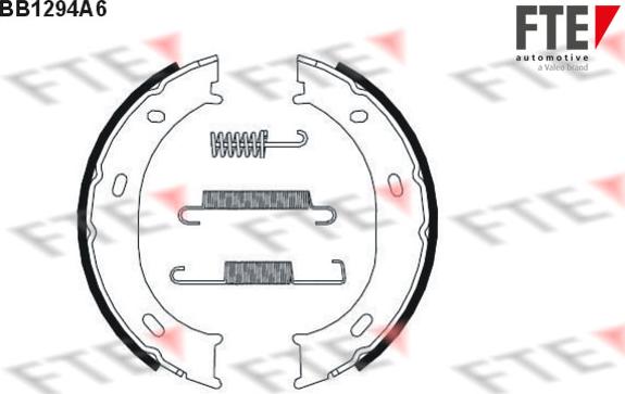 FTE 9100065 - Brake Shoe Set, parking brake autospares.lv