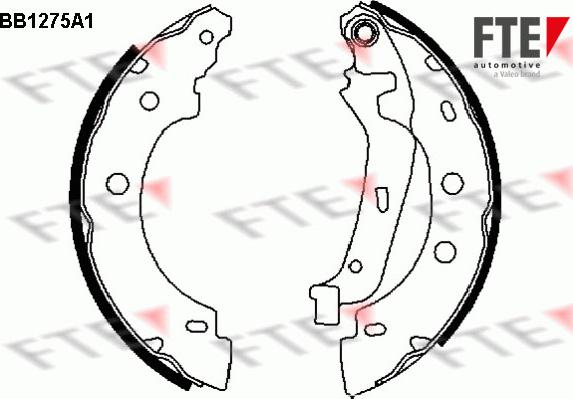 FTE 9100061 - Brake Shoe Set autospares.lv