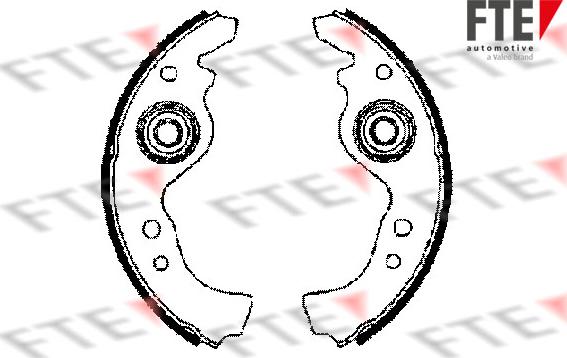 FTE 9100000 - Brake Shoe Set autospares.lv