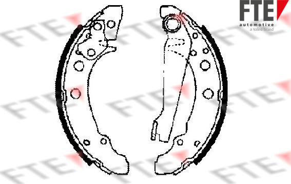 FTE 9100001 - Brake Shoe Set autospares.lv