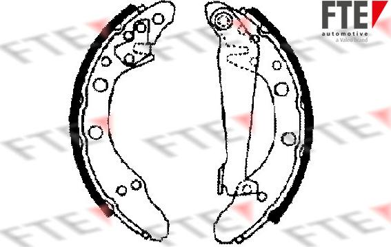 FTE 9100003 - Brake Shoe Set autospares.lv