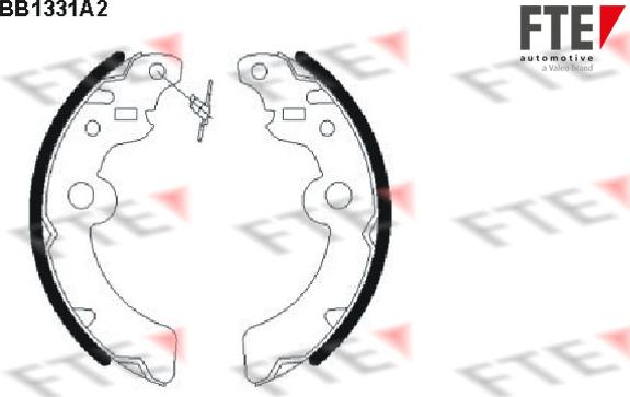 FTE 9100086 - Brake Shoe Set autospares.lv